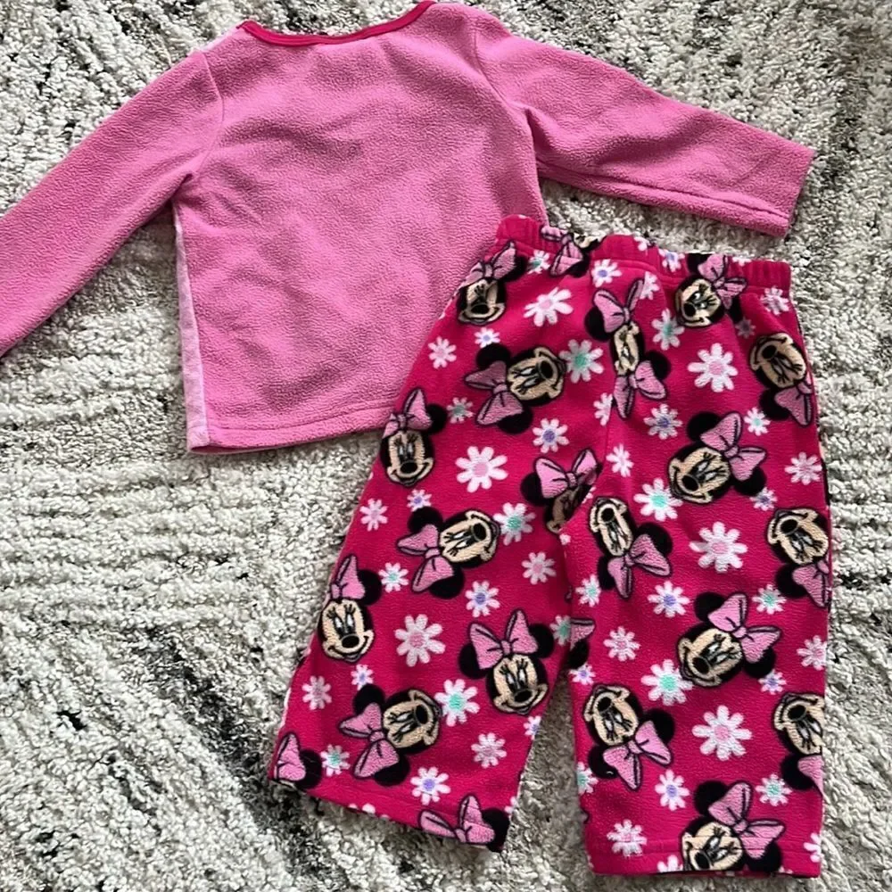Minnie Mouse Fleece Pajamas size 18 months